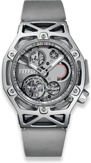 HUBLOT TECHFRAME FERRARI TOURBILLON CHRONOGRAPH SAPPHIRE WHITE GOLD 408.JW.0123.RX Replica watch Cheap